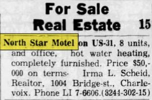 North Star Motel - Sept 1962 For Sale (newer photo)